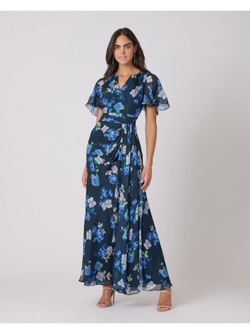 Macie Dress - Indigo Multi